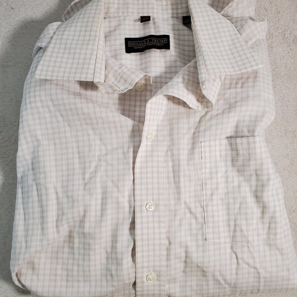 Donald Trump Signature Collection Size 16 34/35 Dress Shirt
